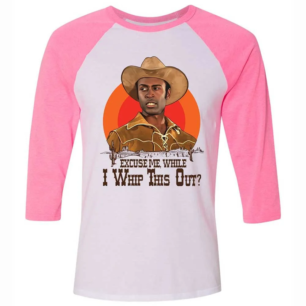 Excuse Me While I Whip This Out - White/Neon Pink - 12