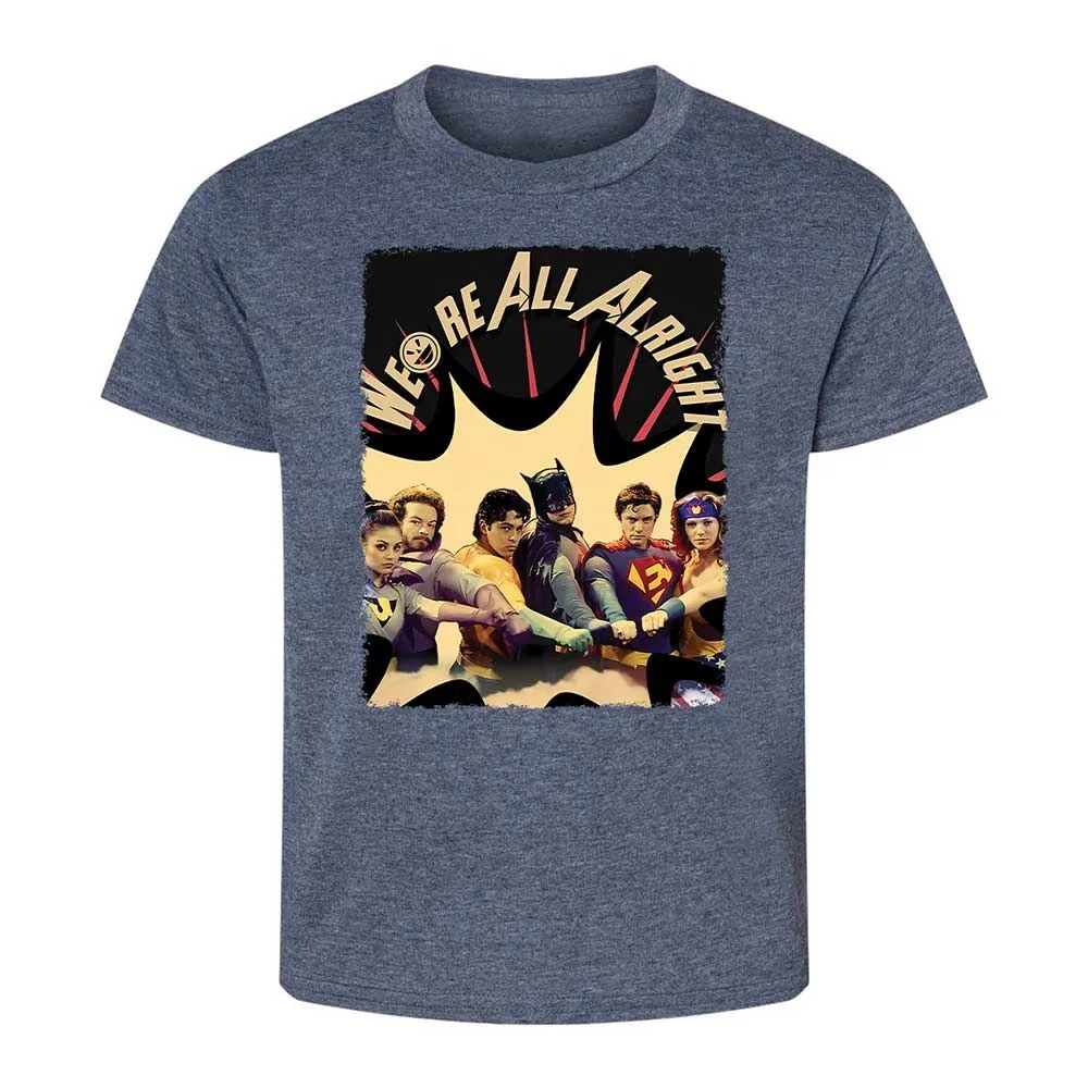 Kids T-Shirt - UWSYBUD5 - Heather Navy - 9