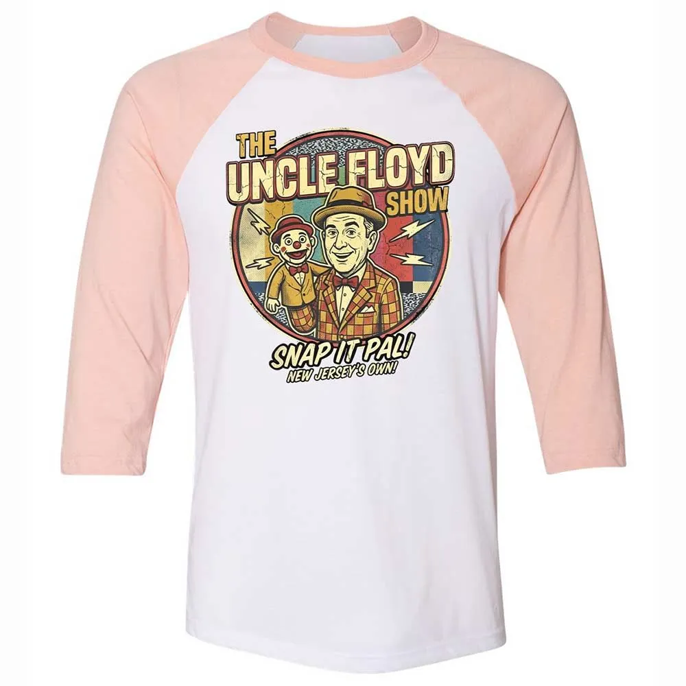 Unisex 3/4 Baseball Tee - CD3NXHD5 - White/Heather Peach - 5