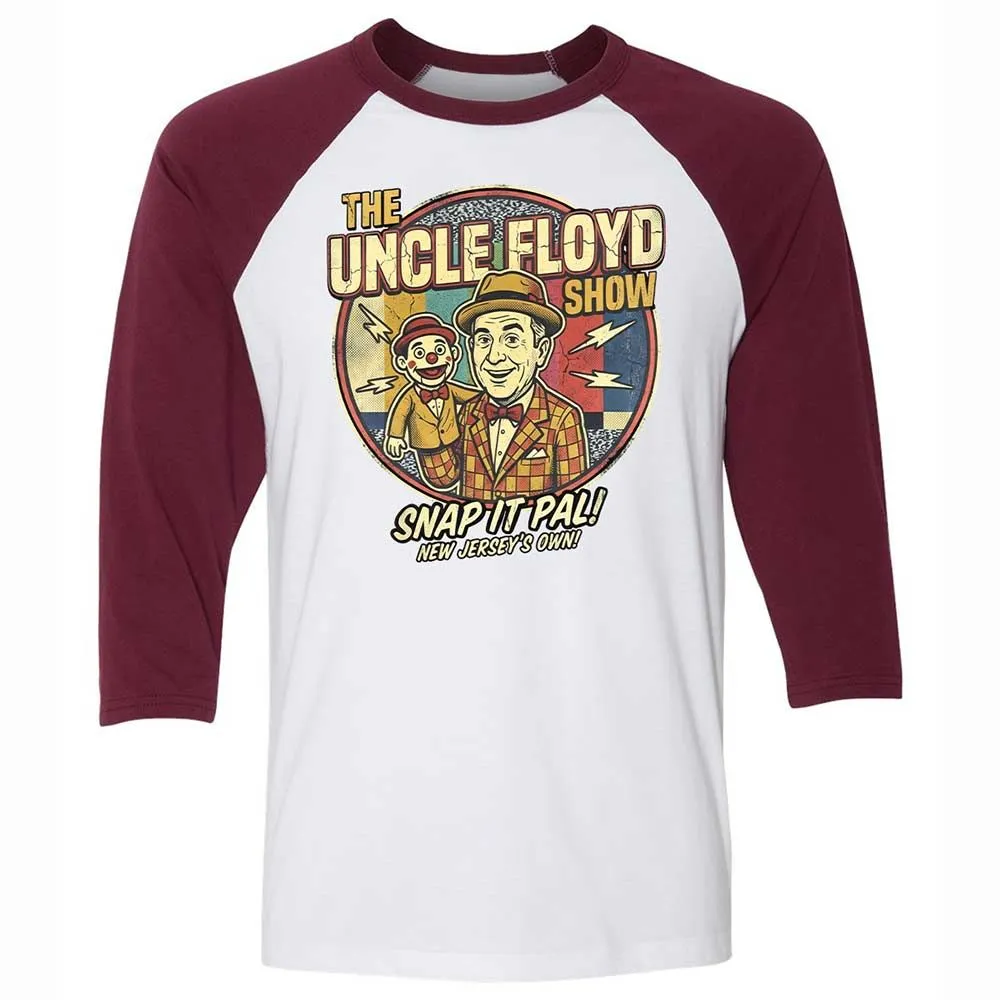 Unisex 3/4 Baseball Tee - CD3NXHD5 - White/Maroon - 7