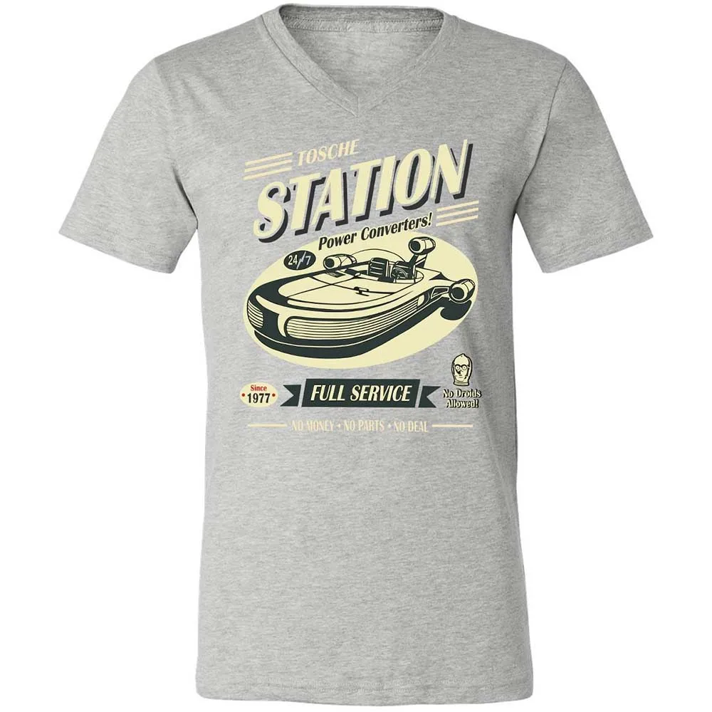 Unisex V-Neck T-Shirt - 83EFXEJU - Athletic Heather - 15
