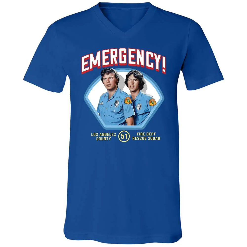 Unisex V-Neck T-Shirt - QABHDMRG - True Royal - 3