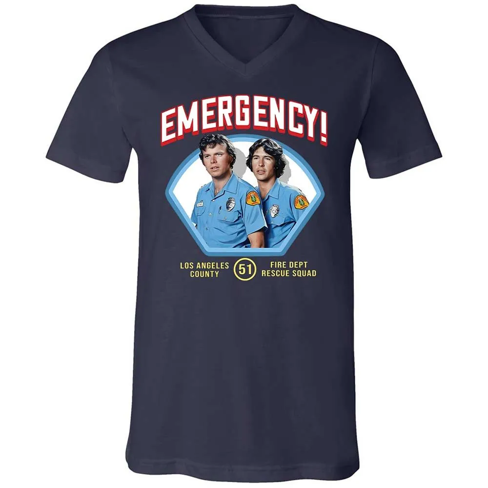 Unisex V-Neck T-Shirt - QABHDMRG - Navy - 12