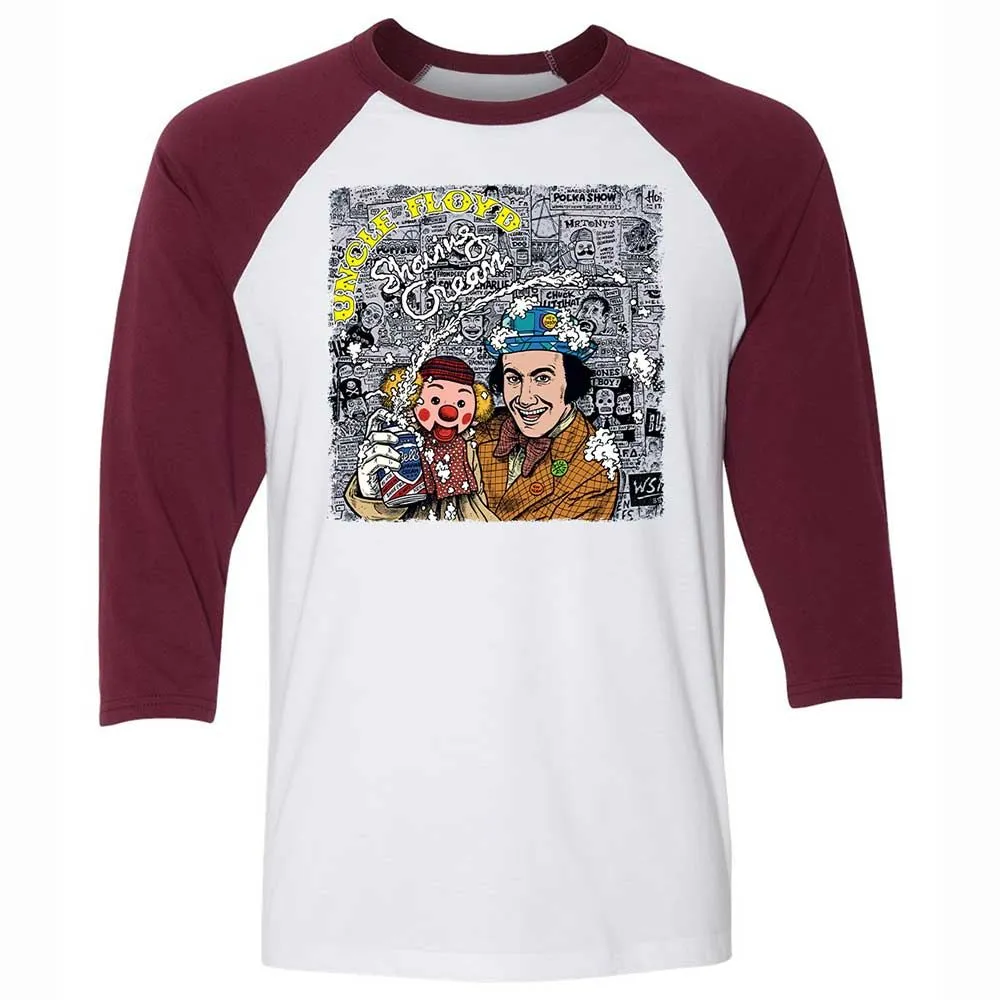 Unisex 3/4 Baseball Tee - 3HYKZ5G7 - White/Maroon - 7