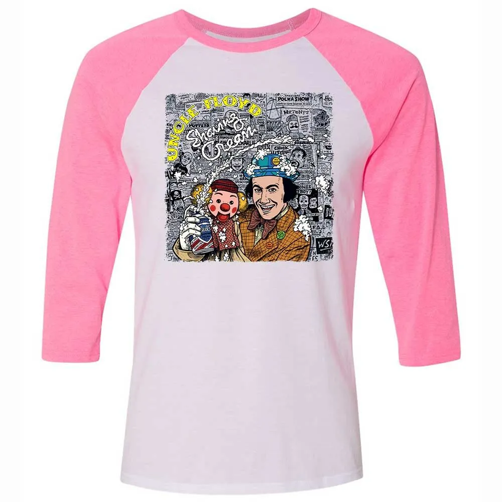 Unisex 3/4 Baseball Tee - 3HYKZ5G7 - White/Neon Pink - 12