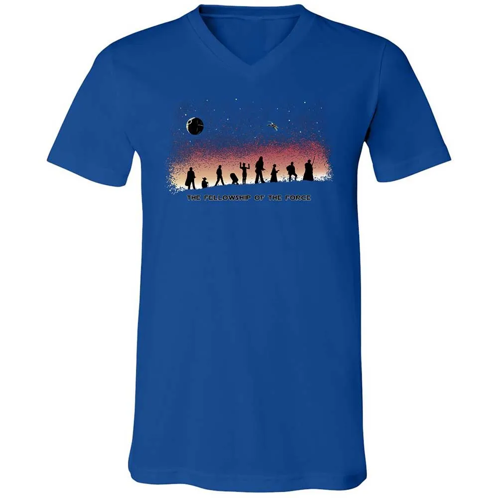 Unisex V-Neck T-Shirt - GEMM24Z9 - True Royal - 4