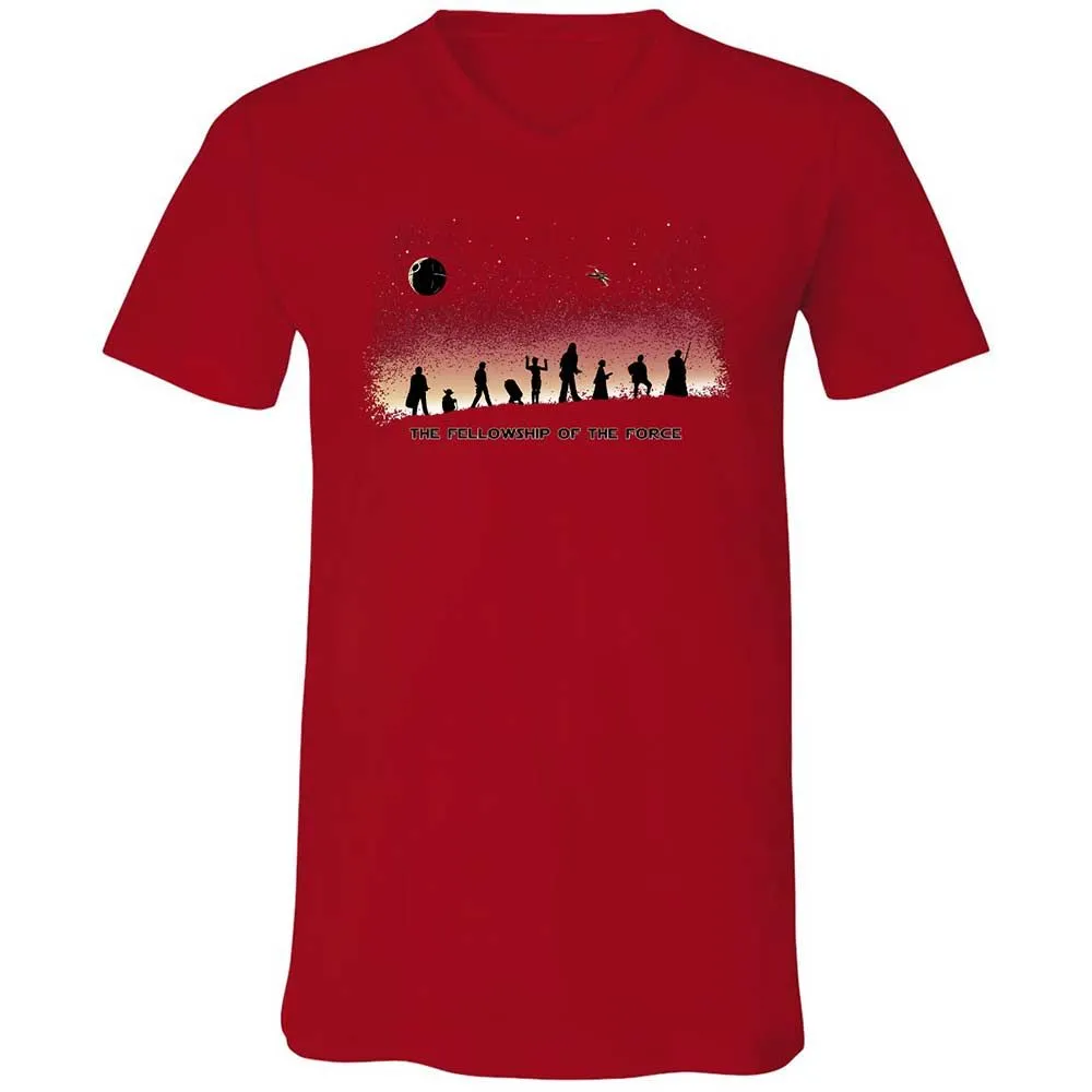 Unisex V-Neck T-Shirt - GEMM24Z9 - Red - 6
