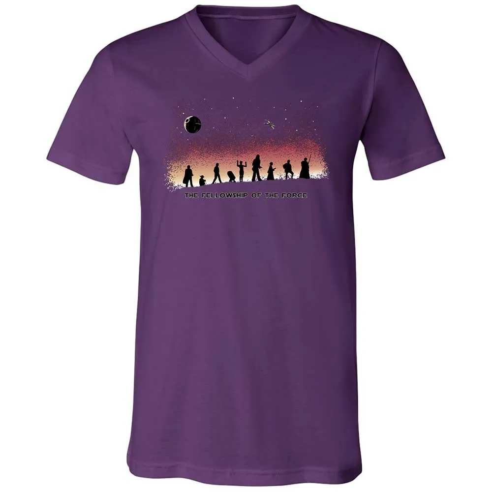 Unisex V-Neck T-Shirt - GEMM24Z9 - Team Purple - 10