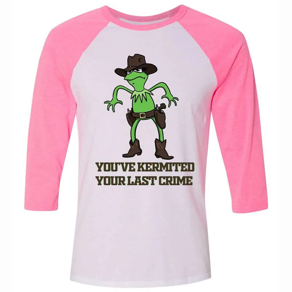 Unisex 3/4 Baseball Tee - NJEHP5GE - White/Neon Pink - 12