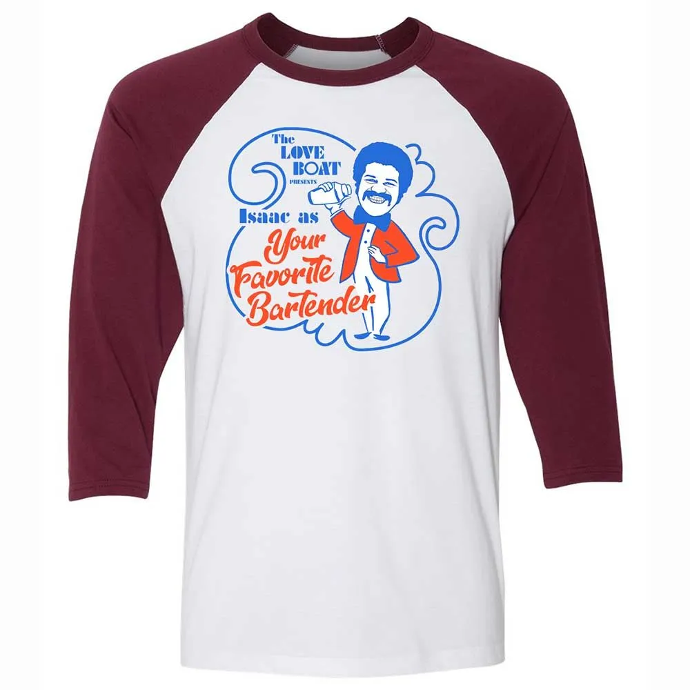 Unisex 3/4 Baseball Tee - PTPPZYCK - White/Maroon - 7