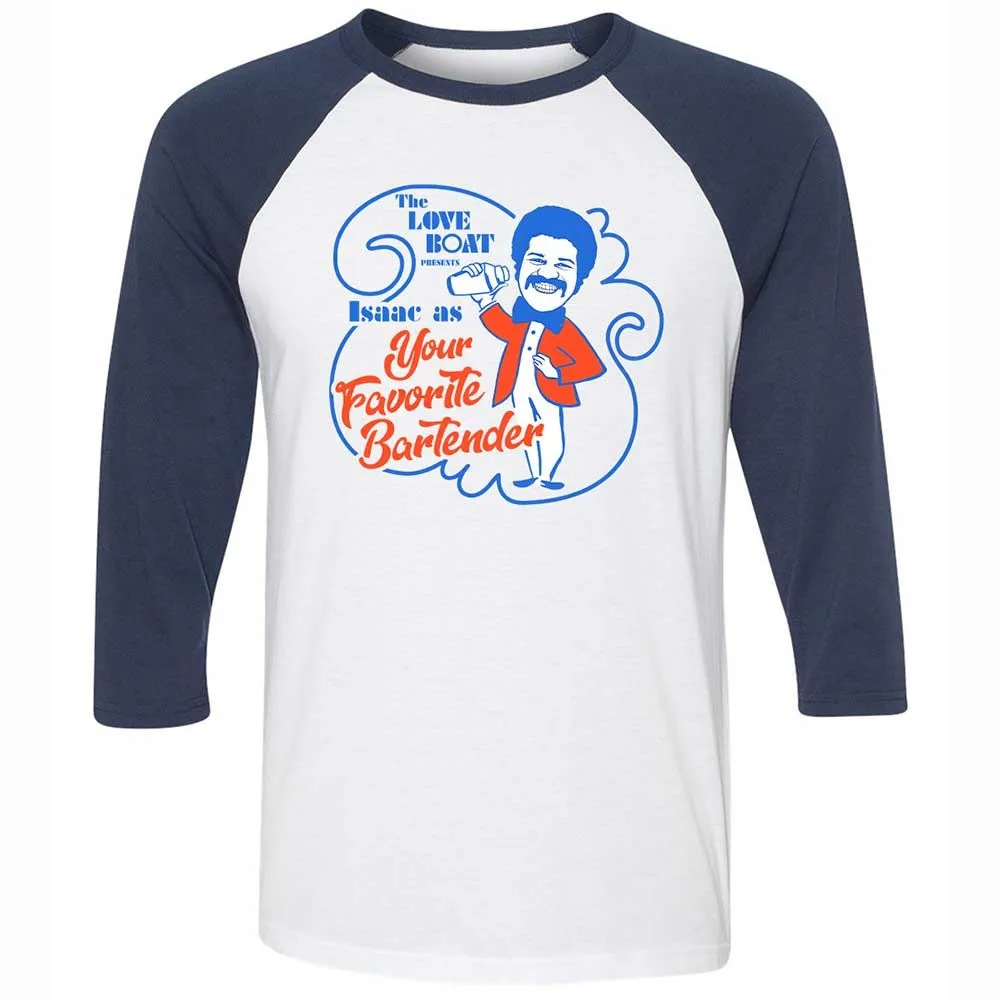 Unisex 3/4 Baseball Tee - PTPPZYCK - White/Navy - 8