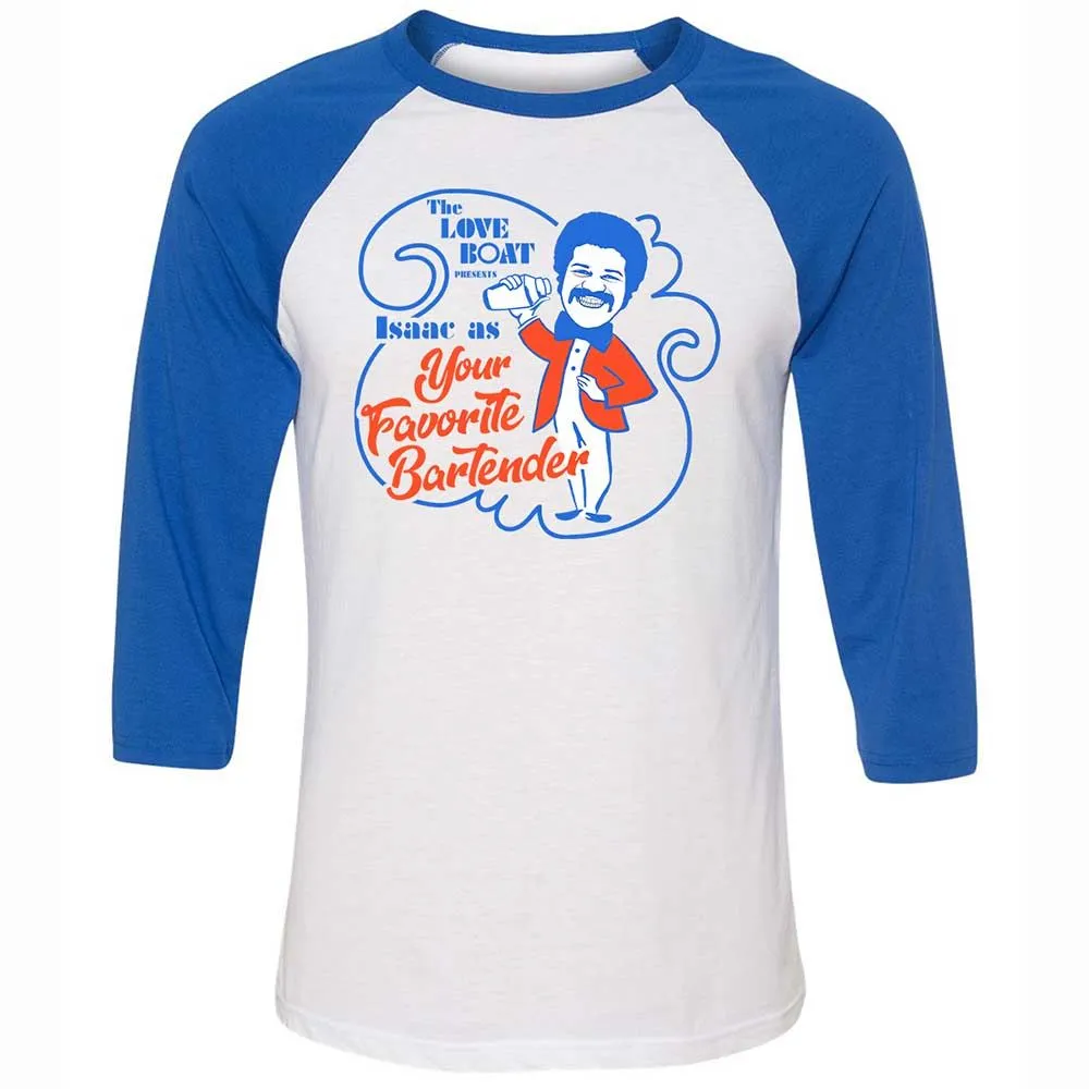 Unisex 3/4 Baseball Tee - PTPPZYCK - White/True Royal - 10