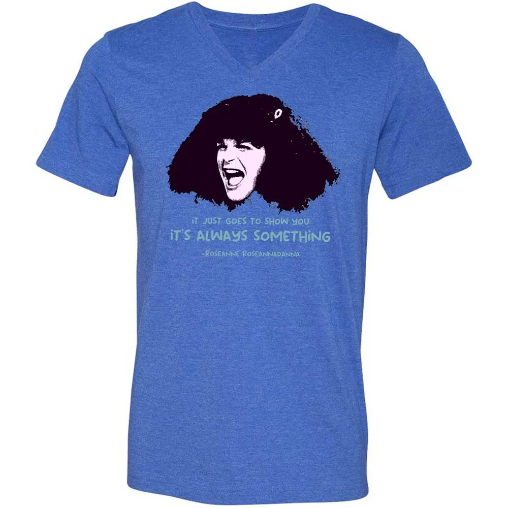 Unisex V-Neck T-Shirt - 653JM92J - Heather True Royal - 4