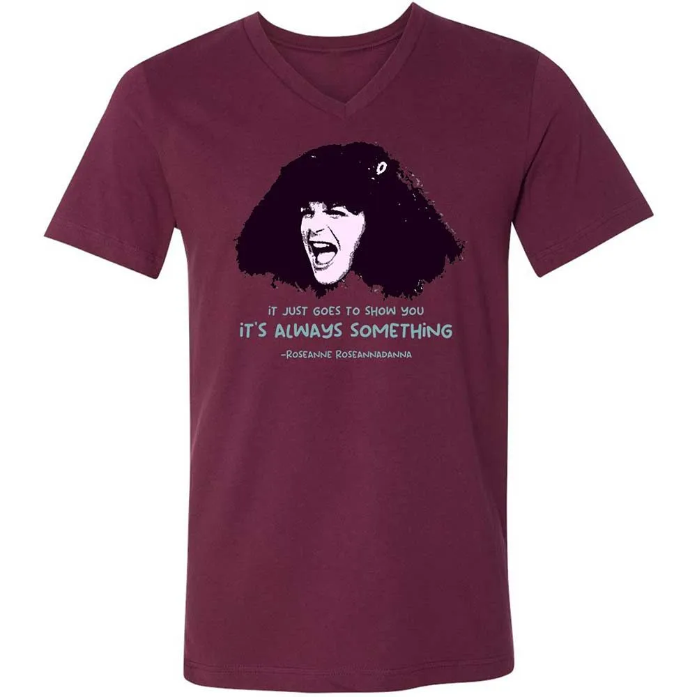 Unisex V-Neck T-Shirt - 653JM92J - Maroon - 14
