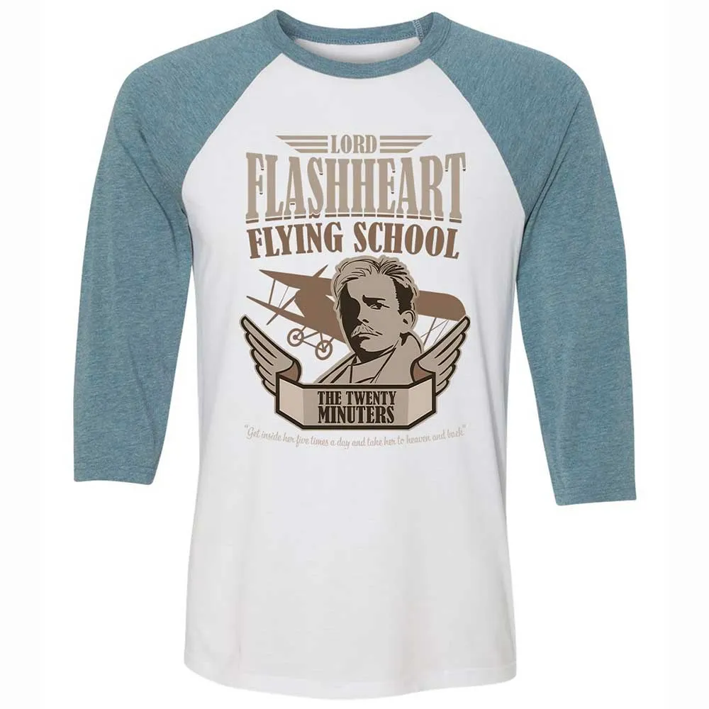 Unisex 3/4 Baseball Tee - UHJET5JP - White/Denim - 3
