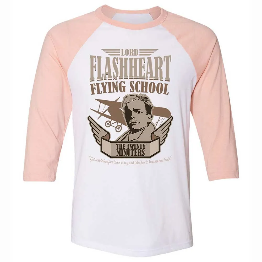 Unisex 3/4 Baseball Tee - UHJET5JP - White/Heather Peach - 5