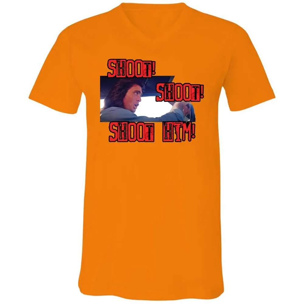 Unisex V-Neck T-Shirt - V51U6G3Y - Orange - 7