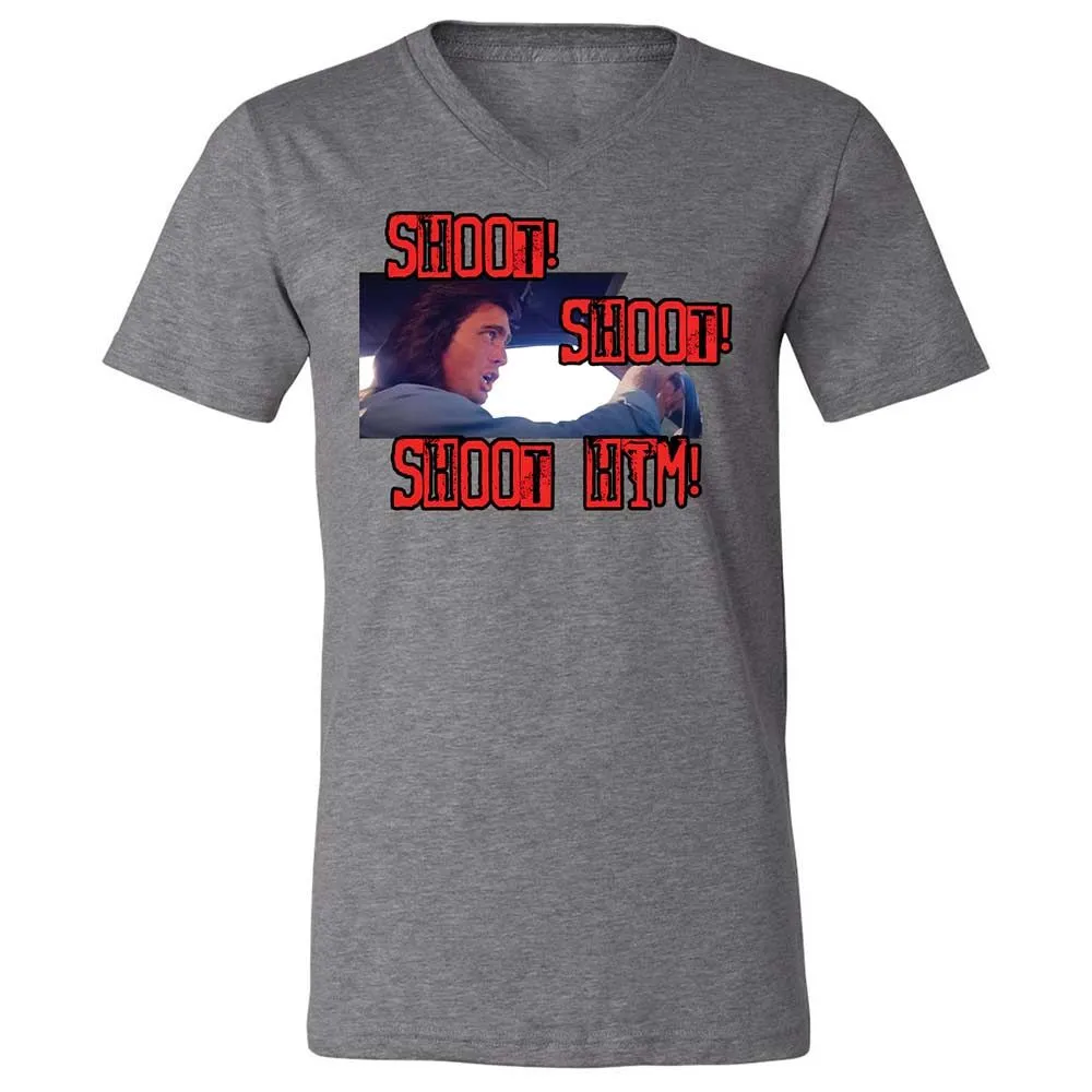 Unisex V-Neck T-Shirt - V51U6G3Y - Deep Heather - 9
