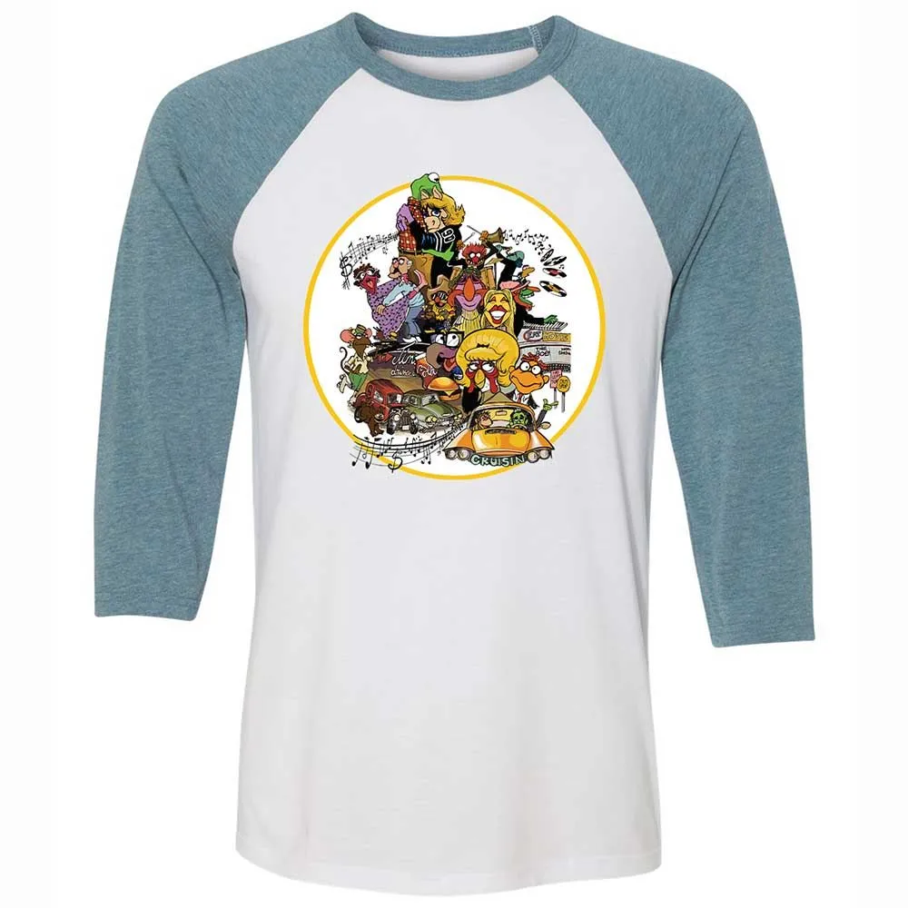 Muppet Graffiti - White/Denim - 3