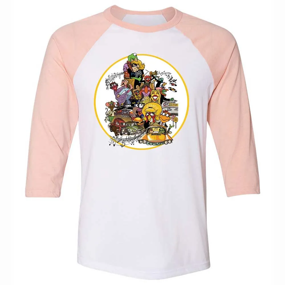 Muppet Graffiti - White/Heather Peach - 5