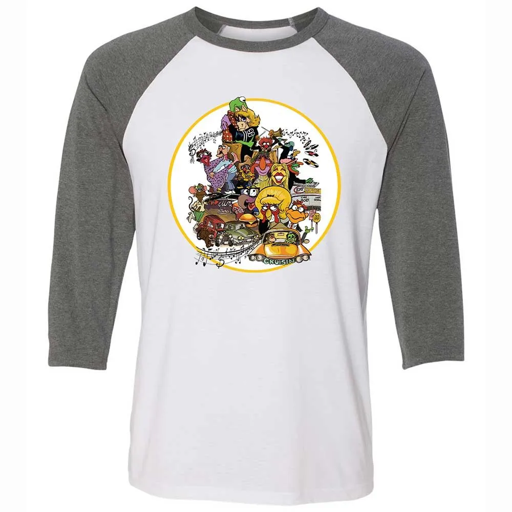 Muppet Graffiti - White/Deep Heather - 11