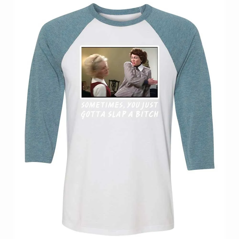 Unisex 3/4 Baseball Tee - BUN5JCTA - White/Denim - 3