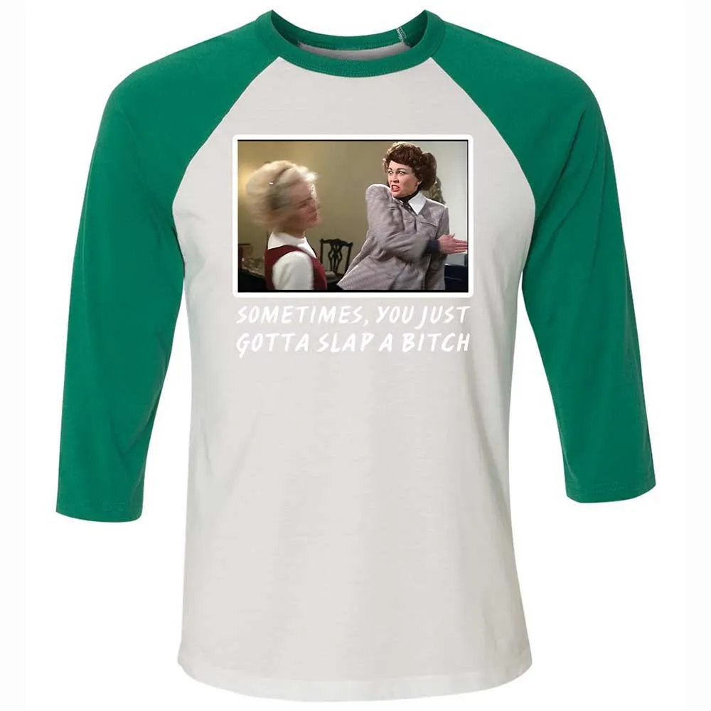 Unisex 3/4 Baseball Tee - BUN5JCTA - White/Kelly - 6