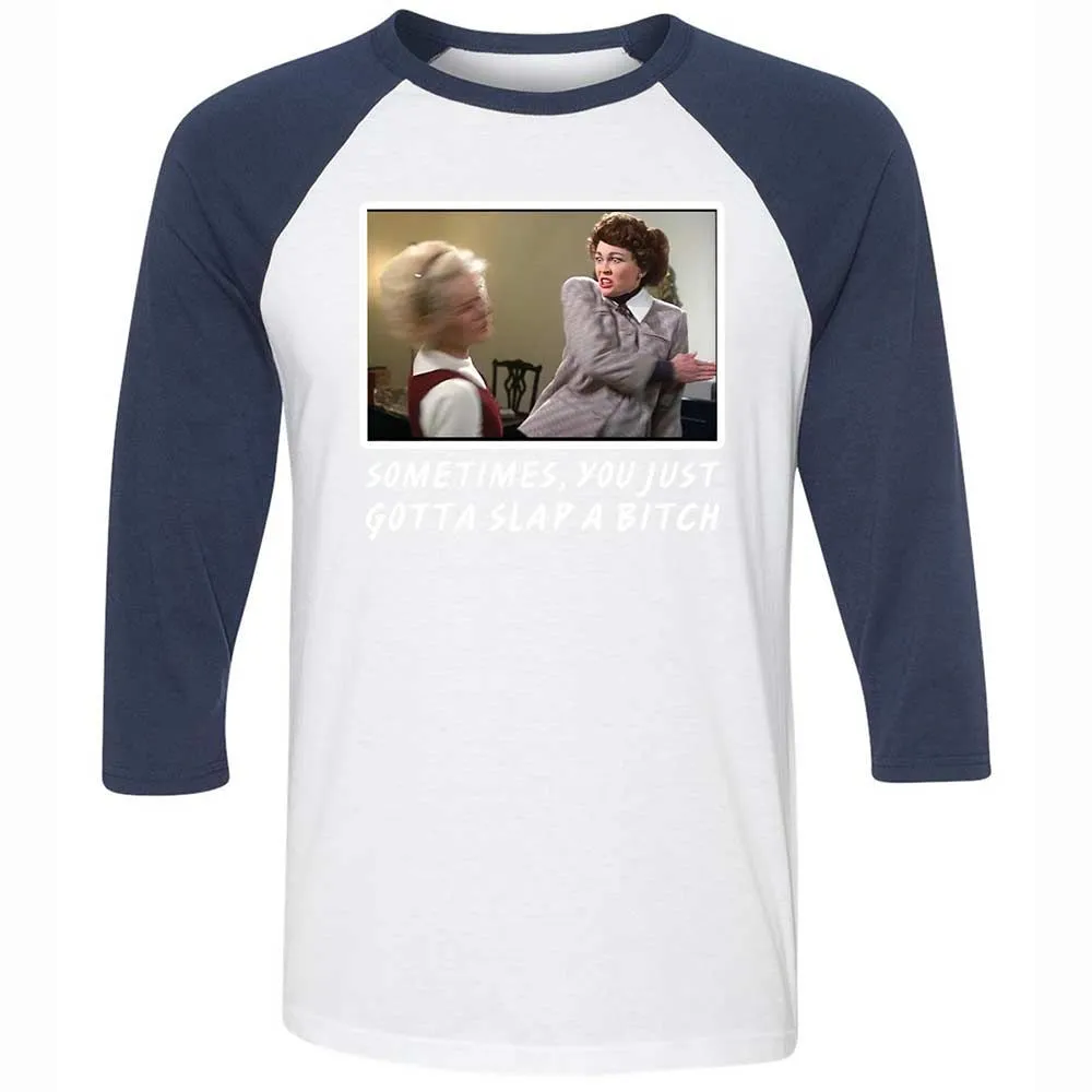 Unisex 3/4 Baseball Tee - BUN5JCTA - White/Navy - 8