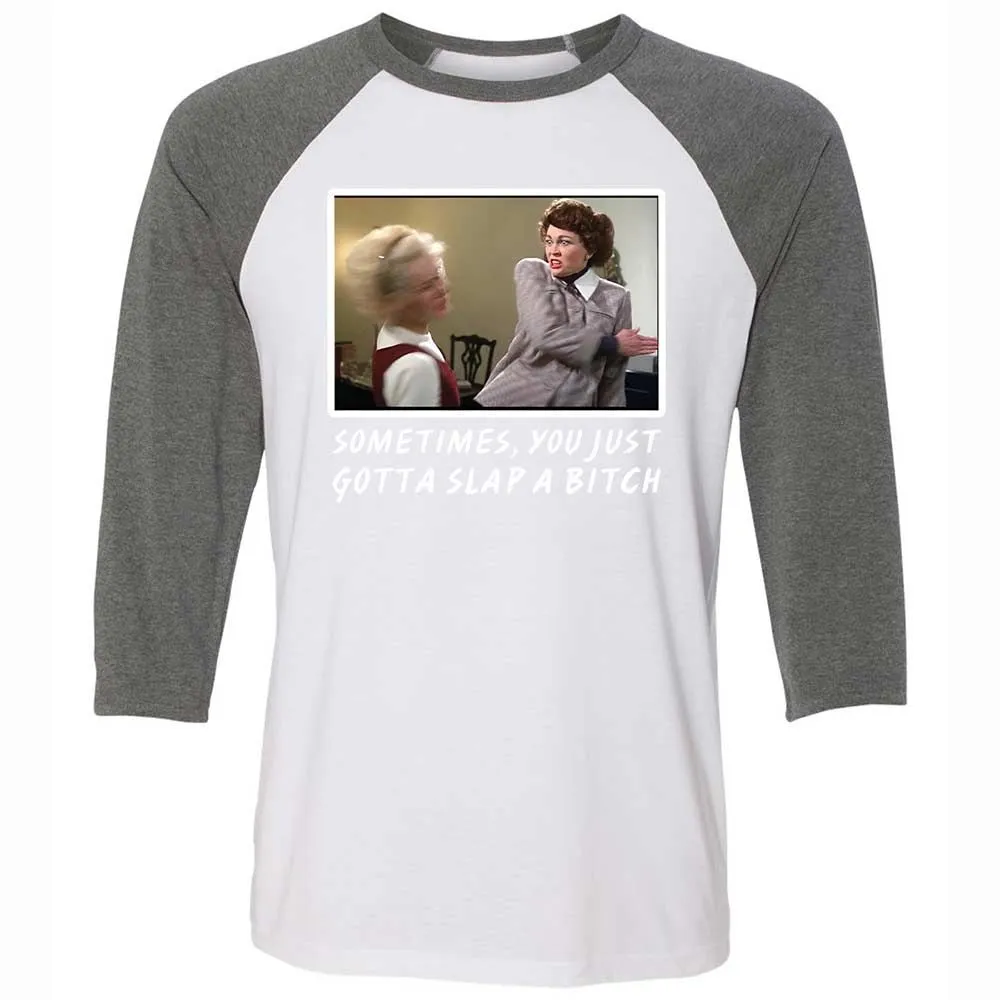 Unisex 3/4 Baseball Tee - BUN5JCTA - White/Deep Heather - 11
