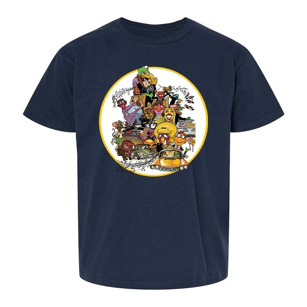 Muppet Graffiti - Navy - 8