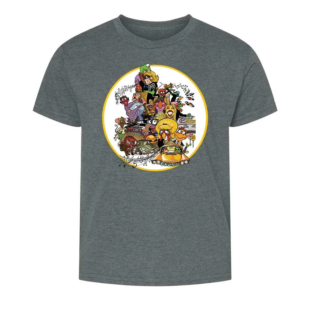 Muppet Graffiti - Dark Heather - 16