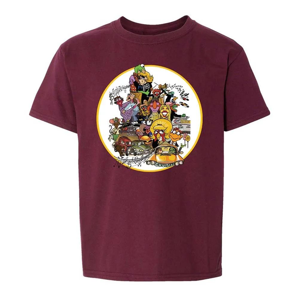 Muppet Graffiti - Maroon - 19