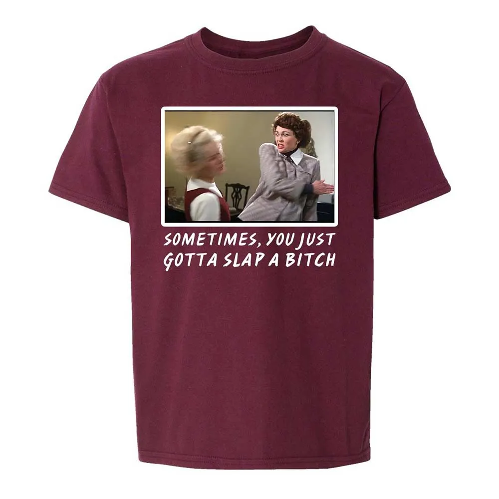 Kids T-Shirt - DZYJ2CFE - Maroon - 14