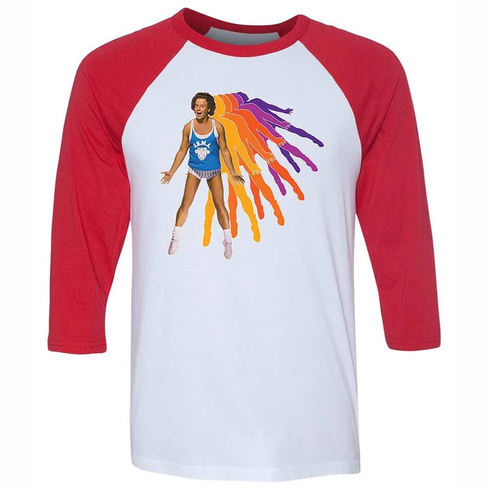 Unisex 3/4 Baseball Tee - B1GVLMZQ - White/Red - 9