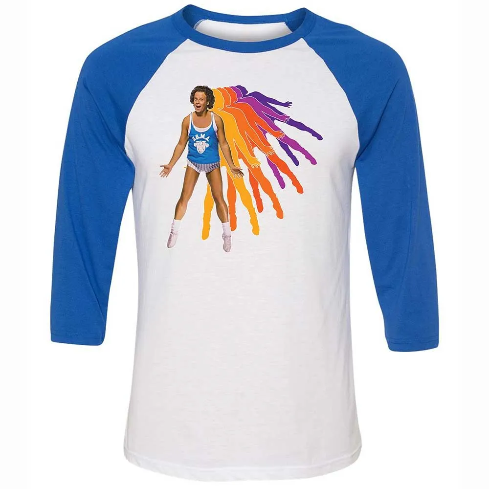 Unisex 3/4 Baseball Tee - B1GVLMZQ - White/True Royal - 10
