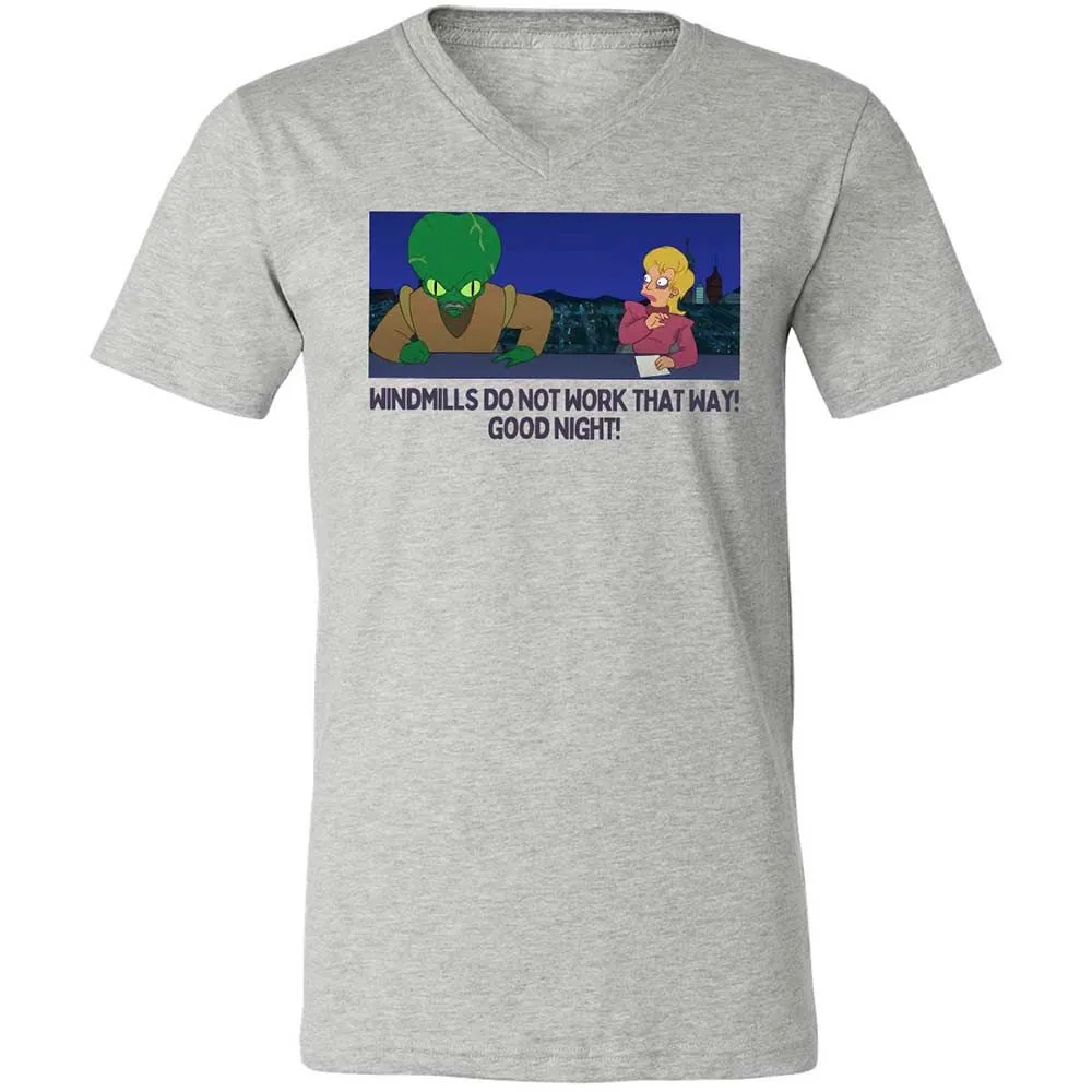 Unisex V-Neck T-Shirt - J9YV6QZ2 - Athletic Heather - 2