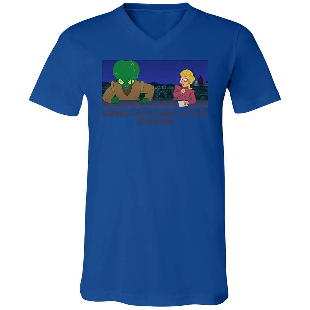 Unisex V-Neck T-Shirt - J9YV6QZ2 - True Royal - 3