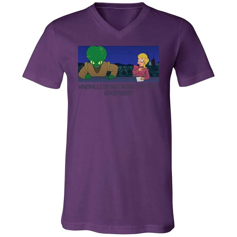 Unisex V-Neck T-Shirt - J9YV6QZ2 - Team Purple - 10