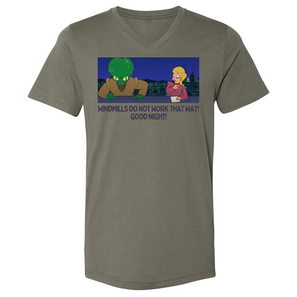 Unisex V-Neck T-Shirt - J9YV6QZ2 - Military Green - 15