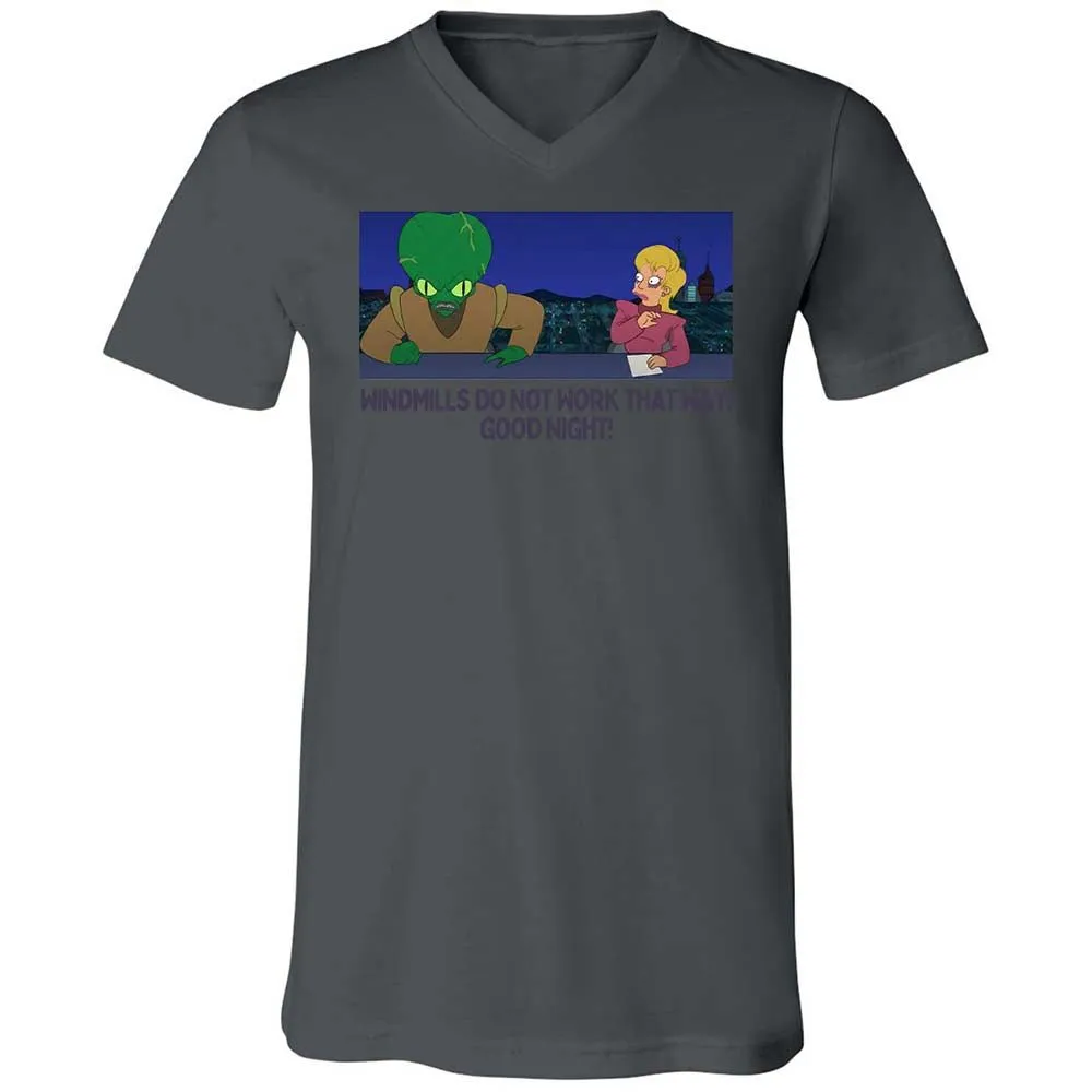 Unisex V-Neck T-Shirt - J9YV6QZ2 - Asphalt - 16