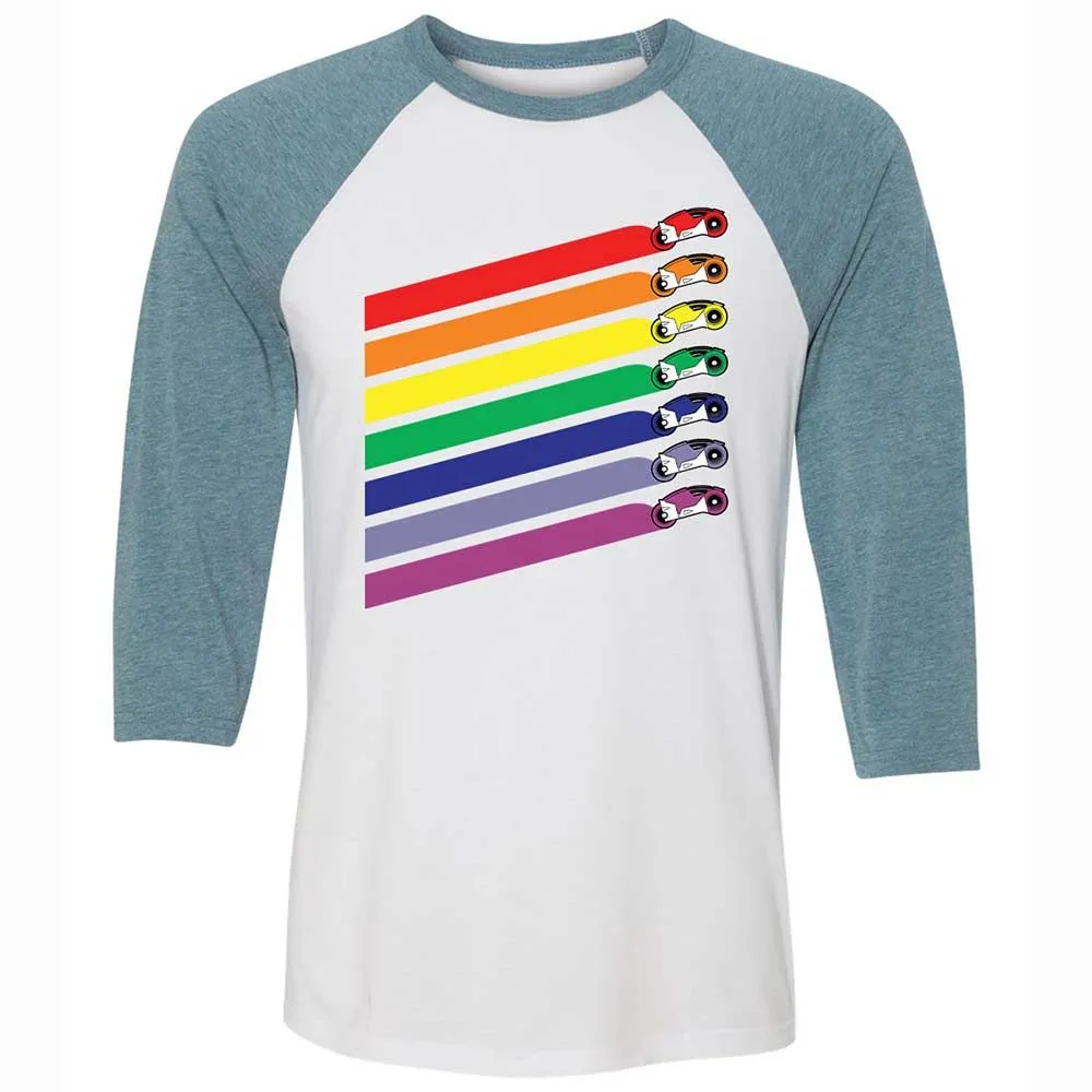 Race The Rainbow - White/Denim - 3