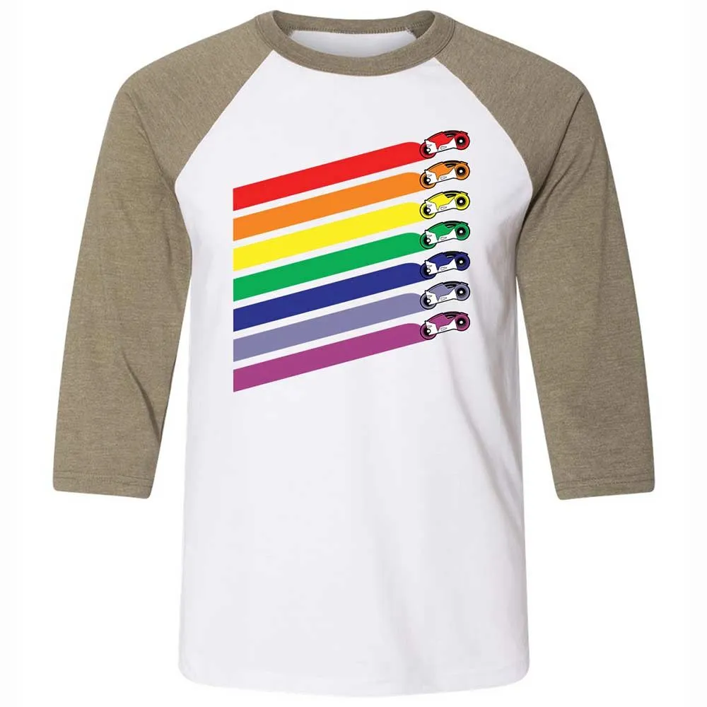 Race The Rainbow - White/Heather Olive - 4
