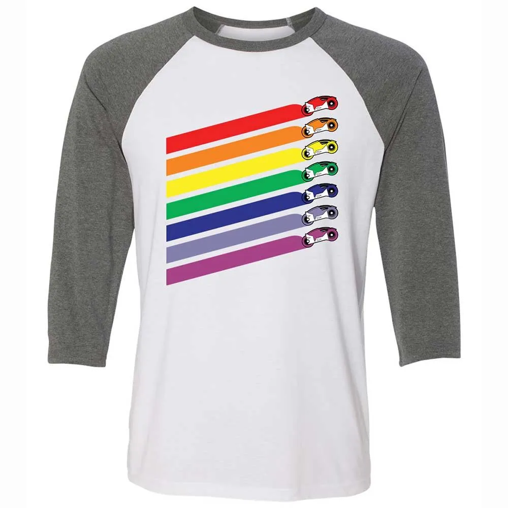 Race The Rainbow - White/Deep Heather - 11