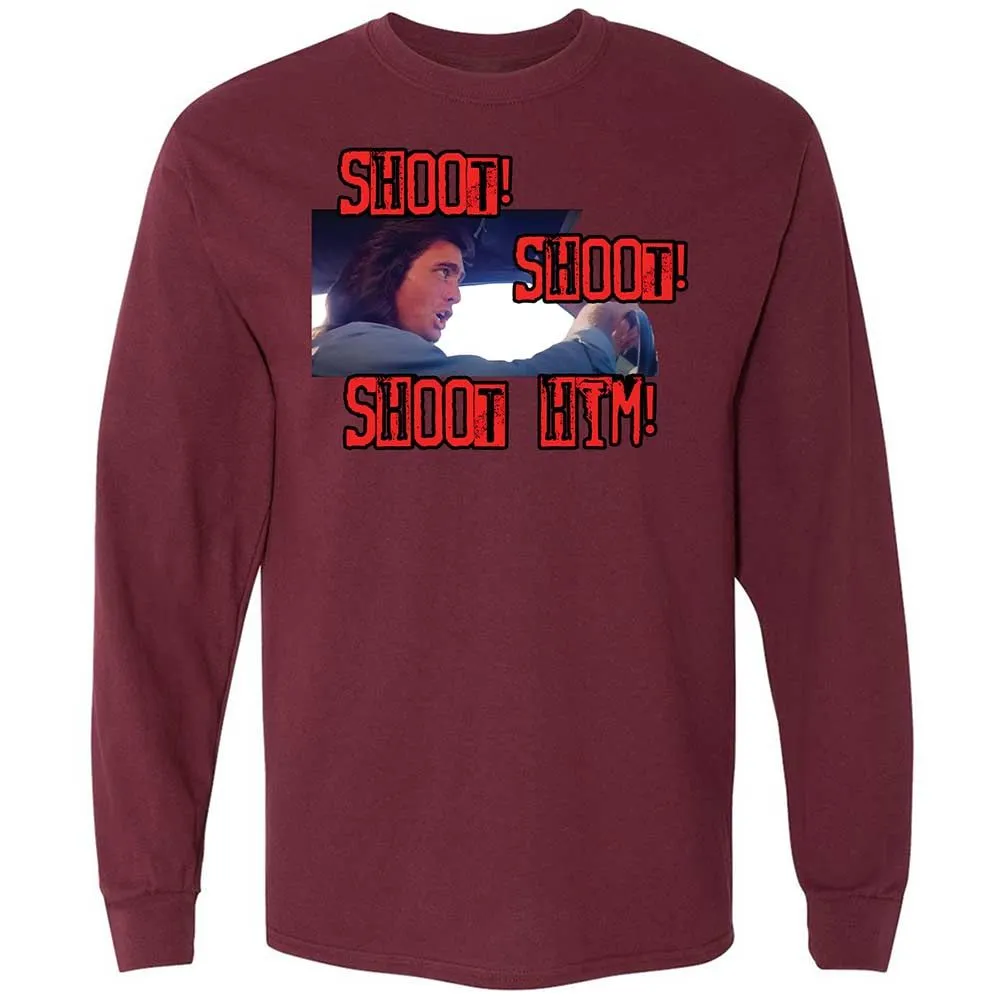 Long Sleeve T-Shirt - R9EH1UFH - Maroon - 16