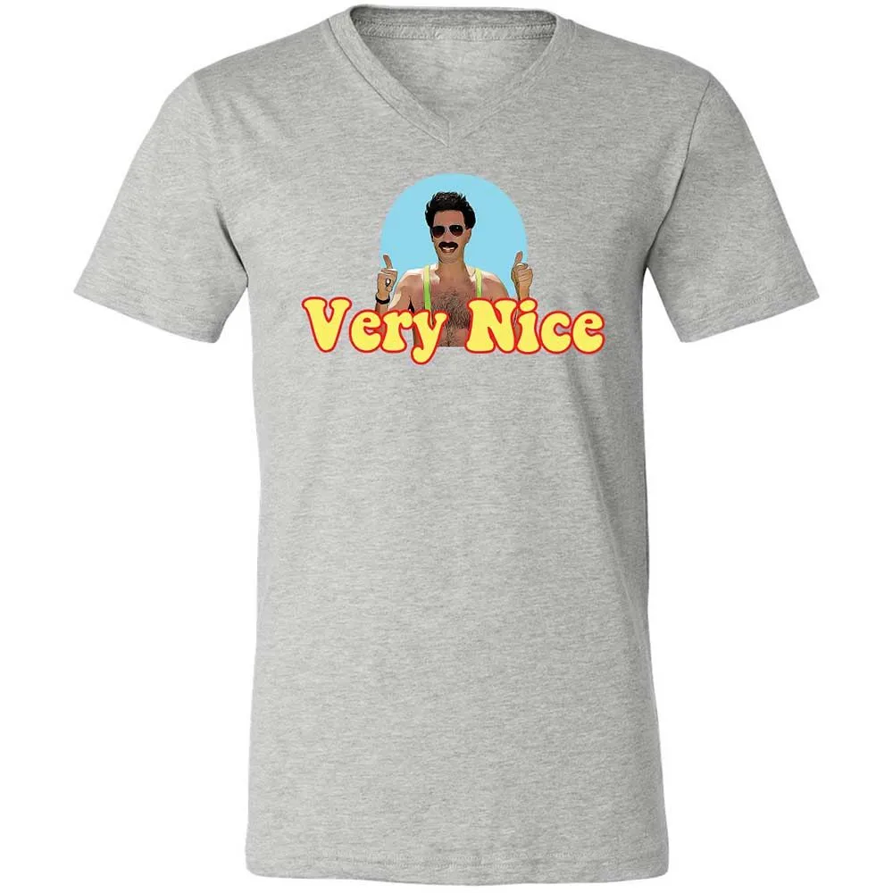 Unisex V-Neck T-Shirt - 26JEALWZ - Athletic Heather - 2