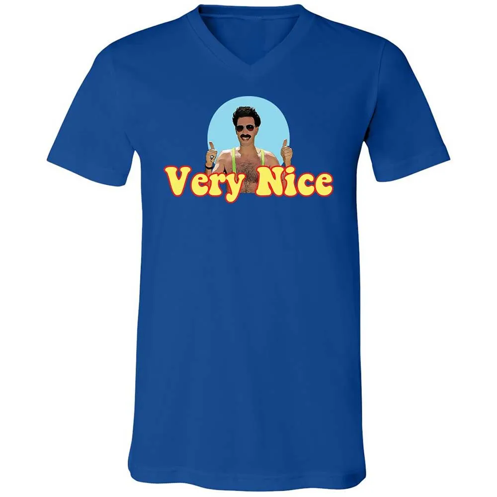Unisex V-Neck T-Shirt - 26JEALWZ - True Royal - 3