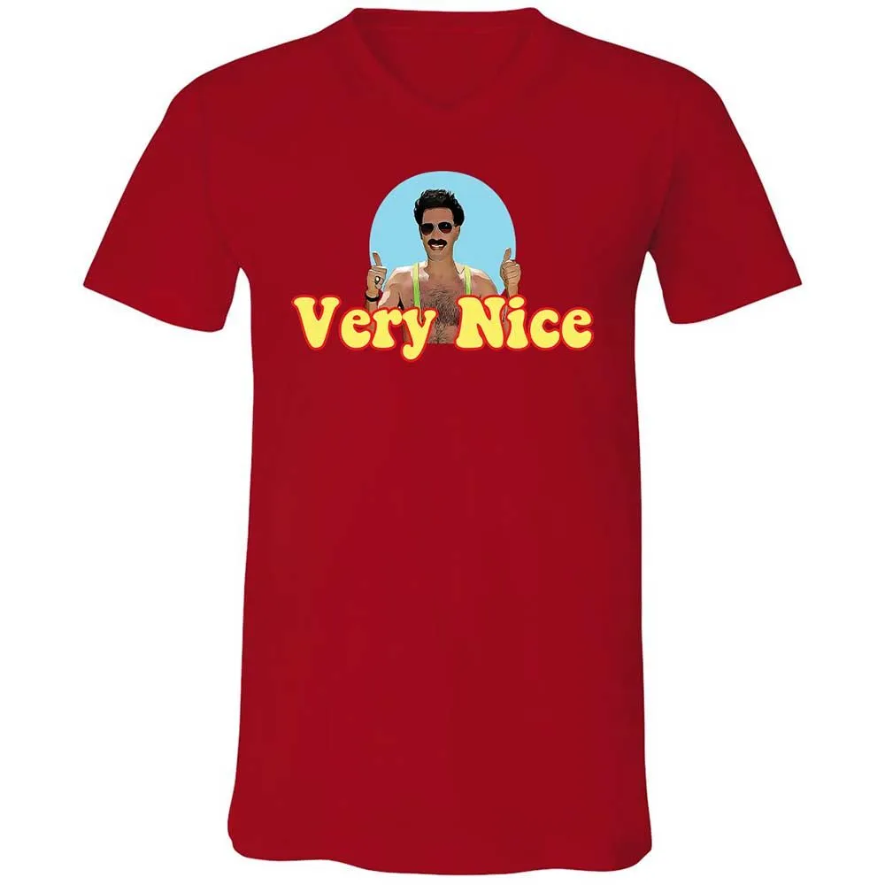 Unisex V-Neck T-Shirt - 26JEALWZ - Red - 5