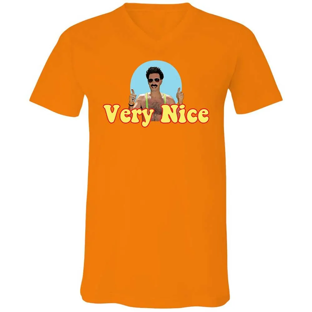Unisex V-Neck T-Shirt - 26JEALWZ - Orange - 7