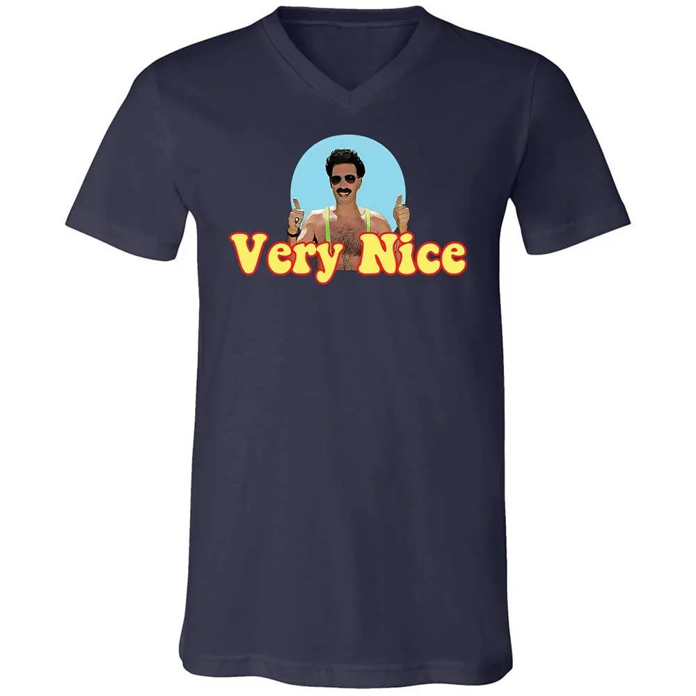 Unisex V-Neck T-Shirt - 26JEALWZ - Navy - 12