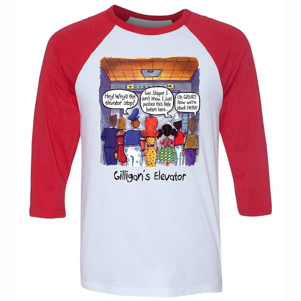 Unisex 3/4 Baseball Tee - M8NS976U - White/Red - 9